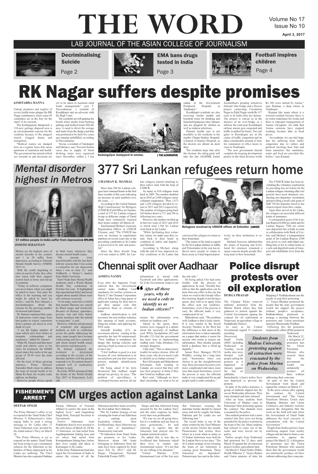 RK Nagar Suffers Despite Promises