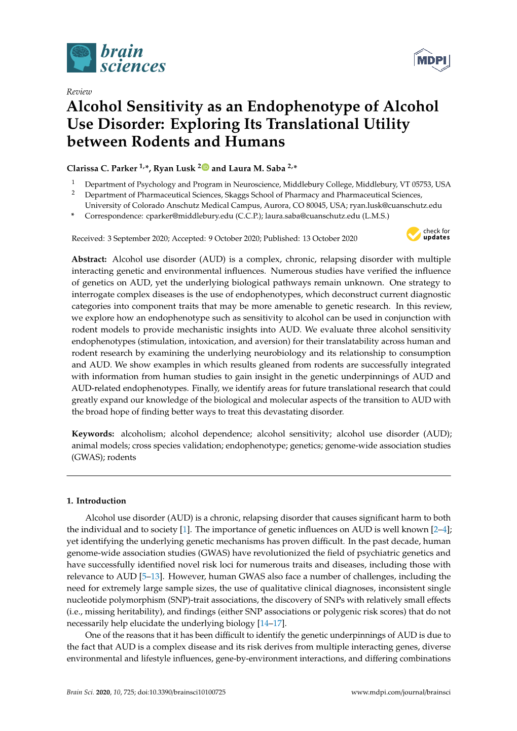 Alcohol Sensitivity As an Endophenotype of Alcohol Use Disorder: Exploring Its Translational Utility Between Rodents and Humans