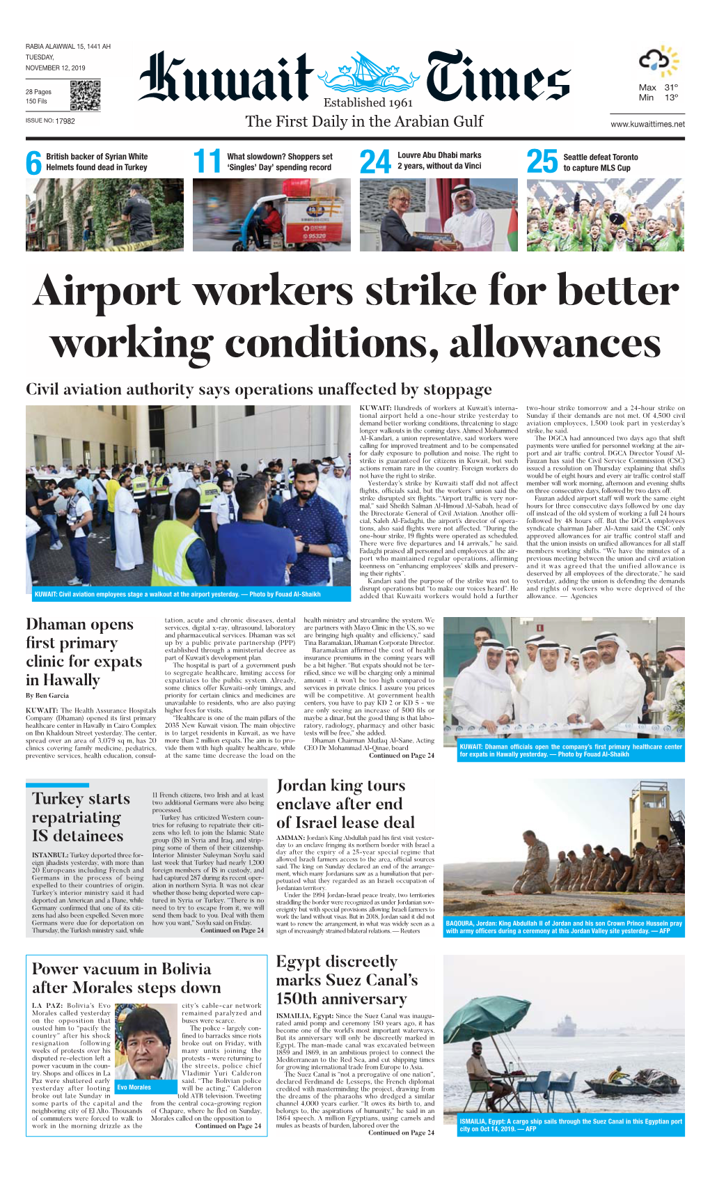 Kuwaittimes 12-11-2019.Qxp Layout 1