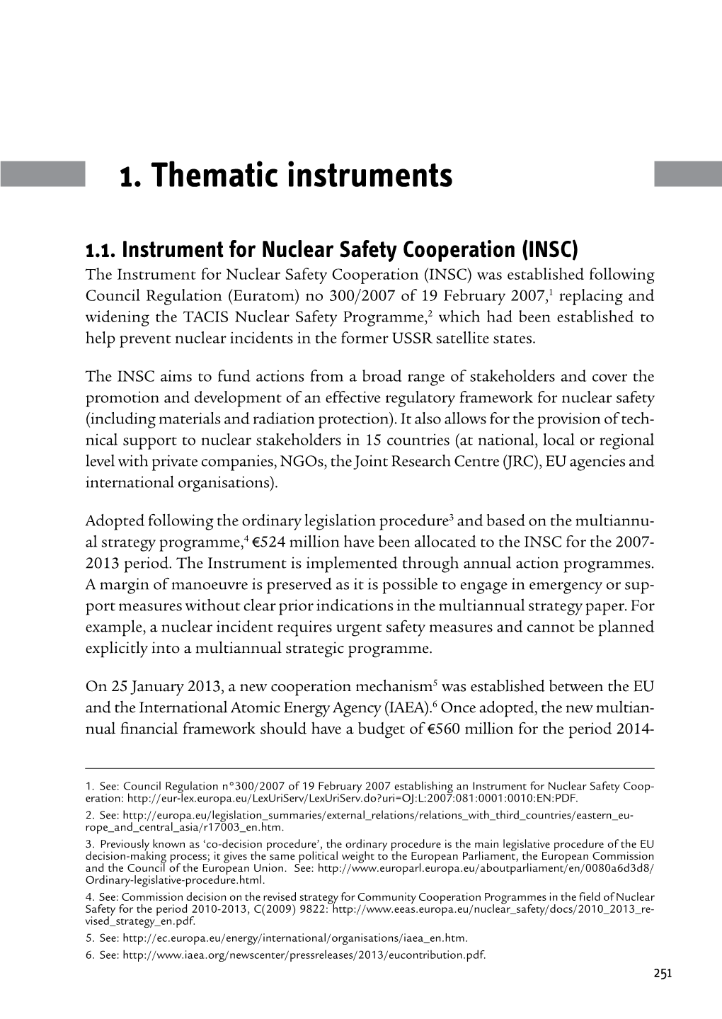 1. Thematic Instruments