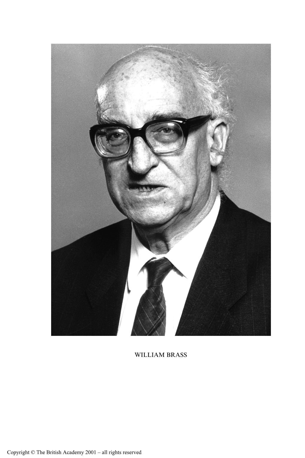 William Brass 1921–1999