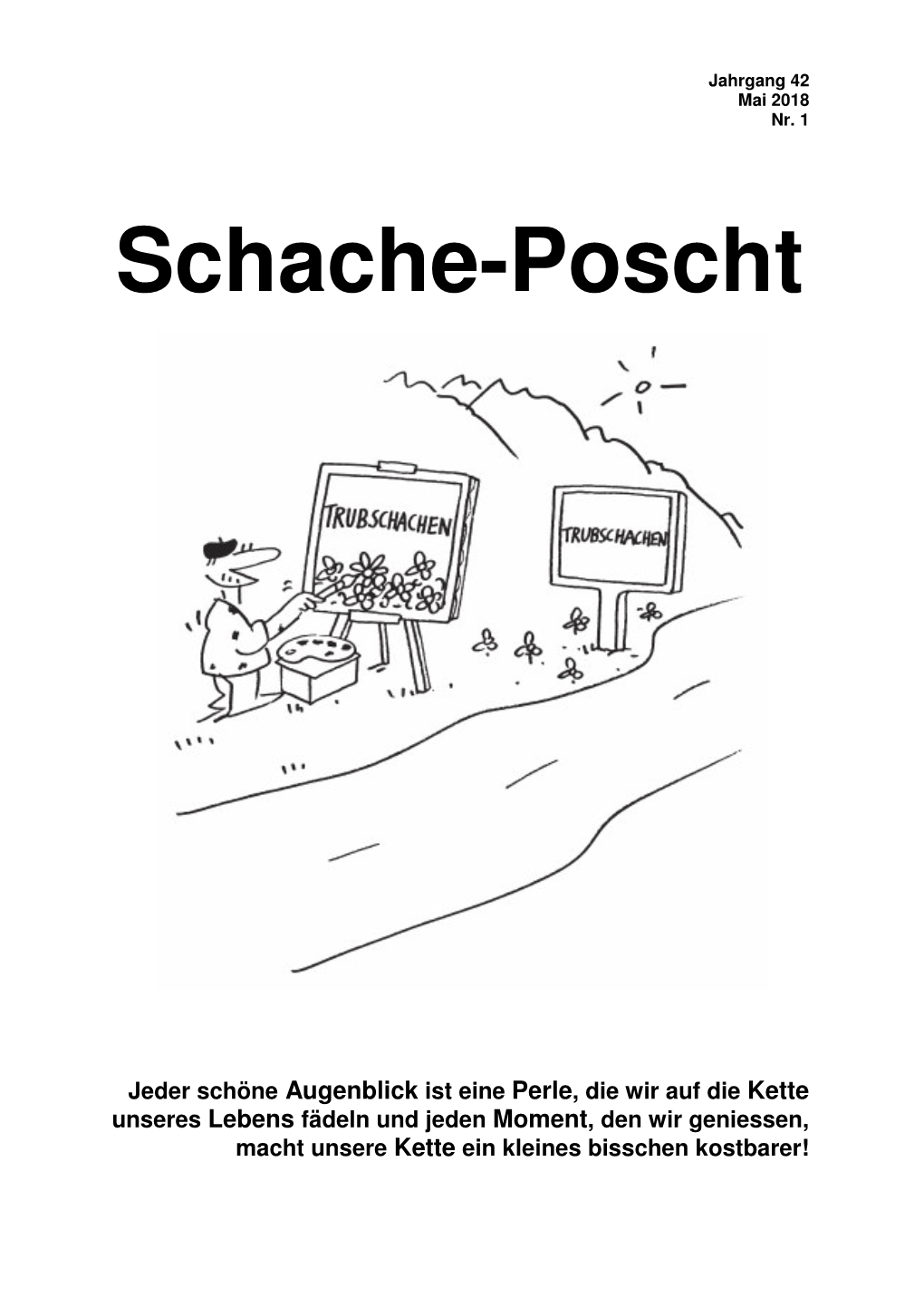 Schache-Poscht Mai 2018