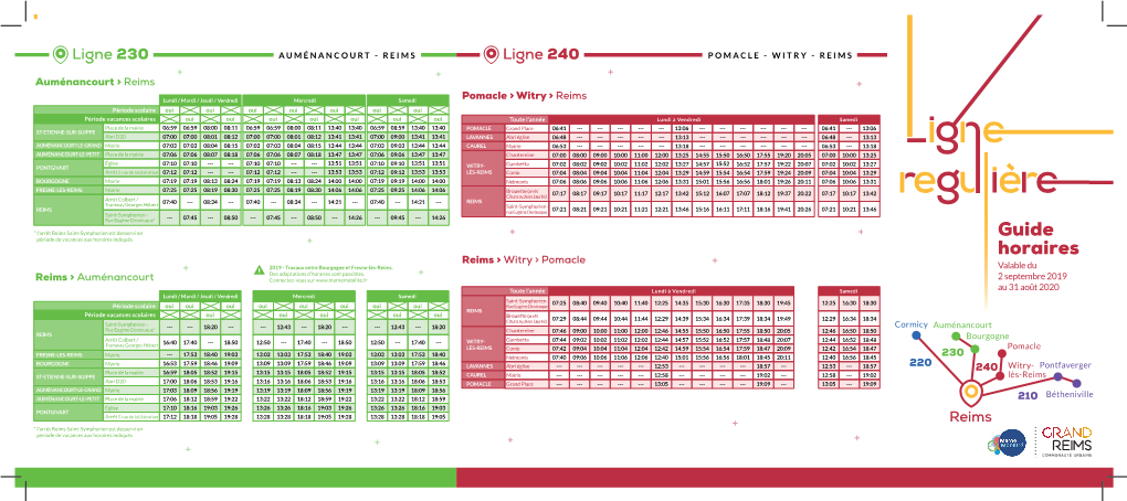 Télécharger Le Dépliant Des Horaires