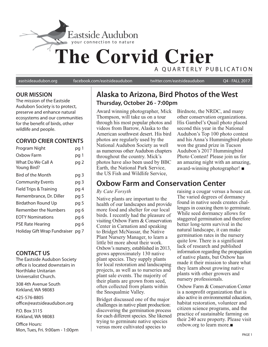 THE CORVID CRIER (Thefreedictionary.Com)