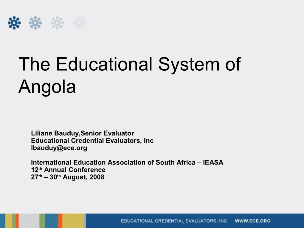 Education in Angola