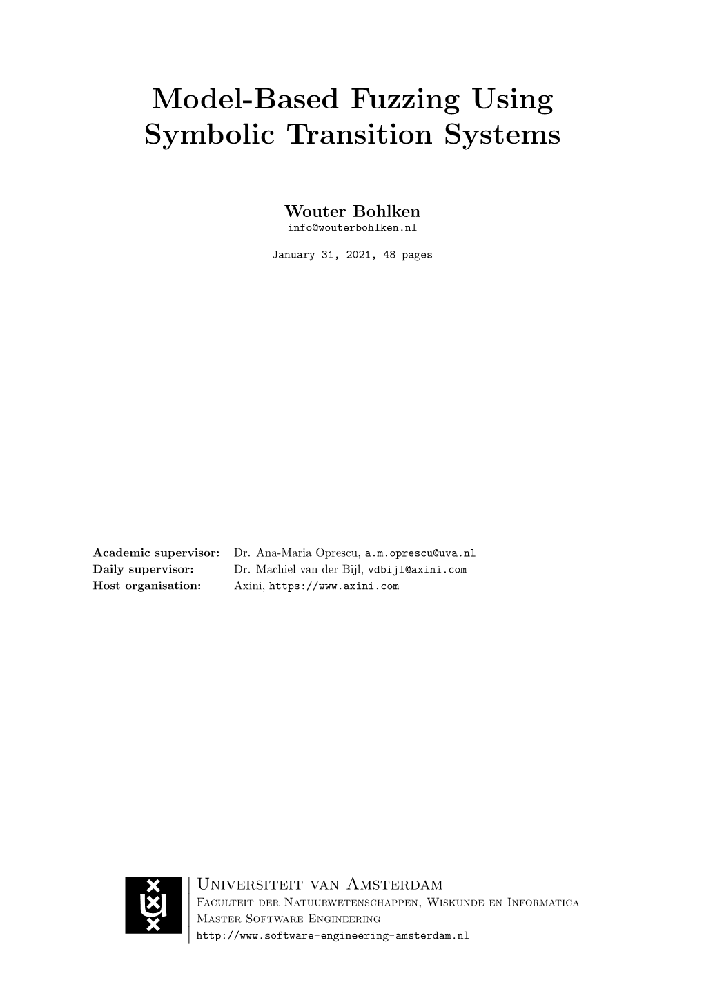 Model-Based Fuzzing Using Symbolic Transition Systems