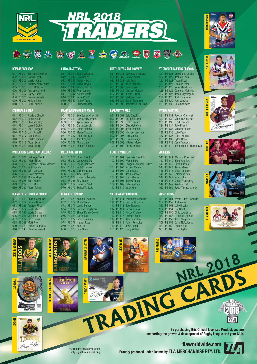 Nrl 2018 Trading Cards