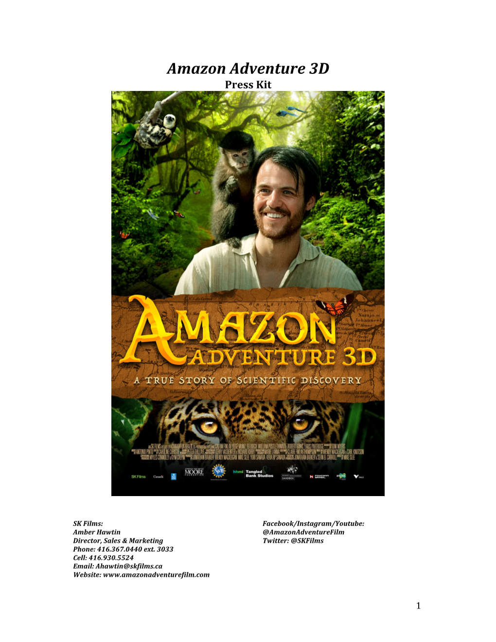 Amazon Adventure 3D Press Kit