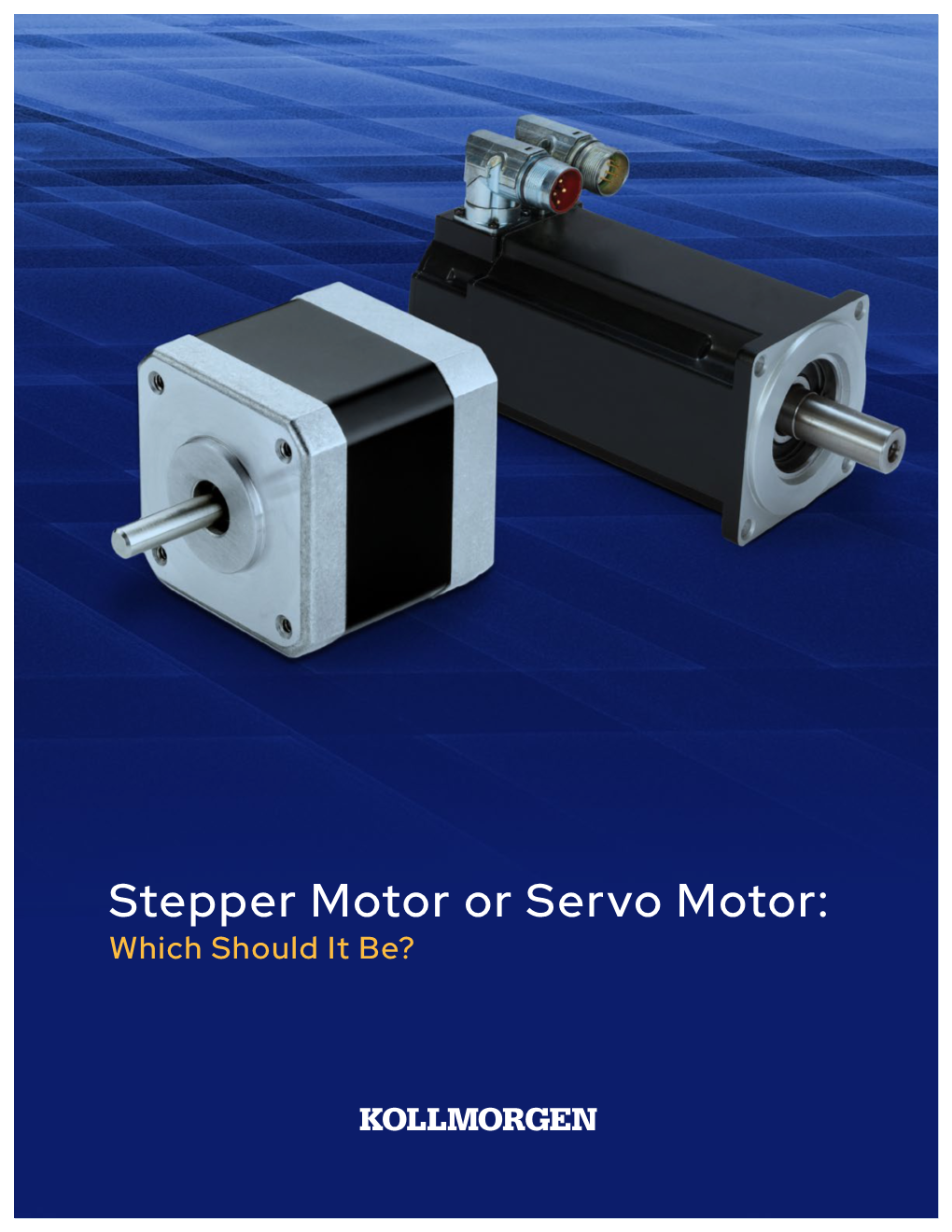 Stepper Motor Or Servo Motor: Which Should It Be?