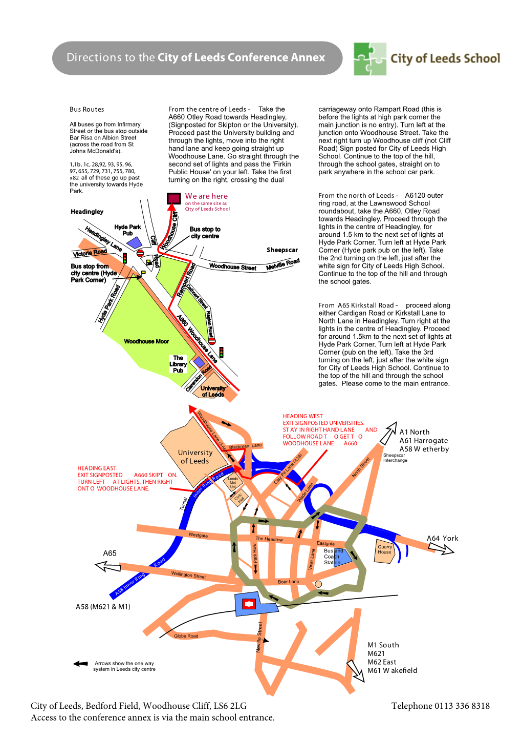 Map and Directions to DFC 2012 V1