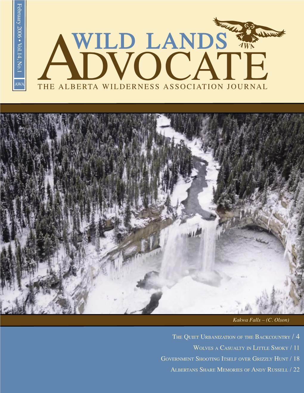 Wild Lands Advocate Vol. 14, No. 1, February 2006