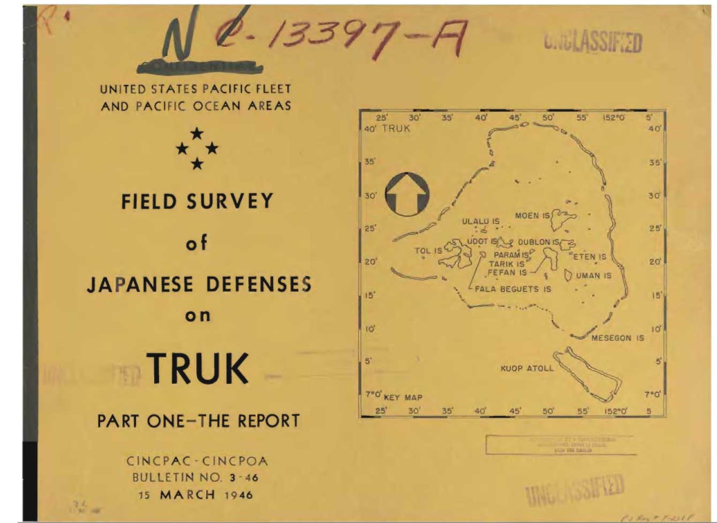 • • • • FIELD SURVEY of JAPANESE DEFENSES On