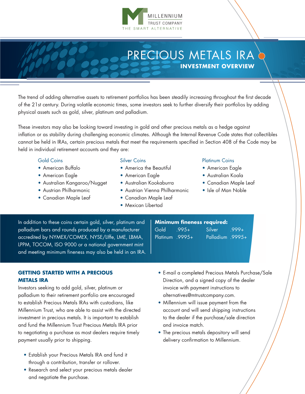 Precious Metals Ira Investment Overview