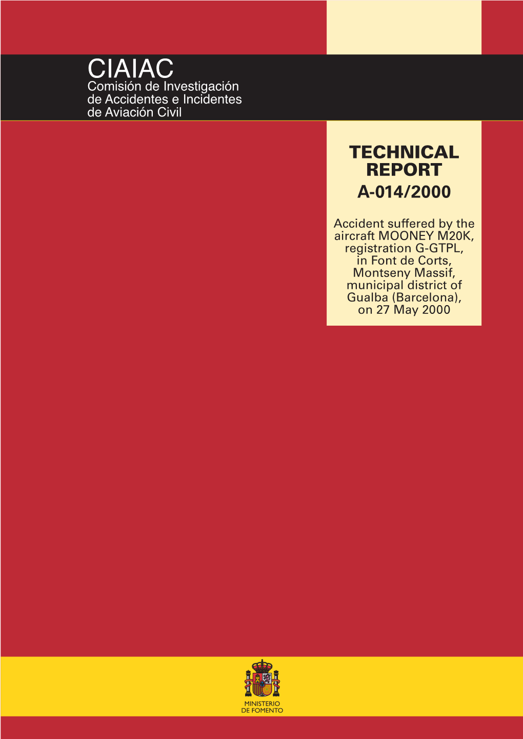 Technical Report A-014/2000