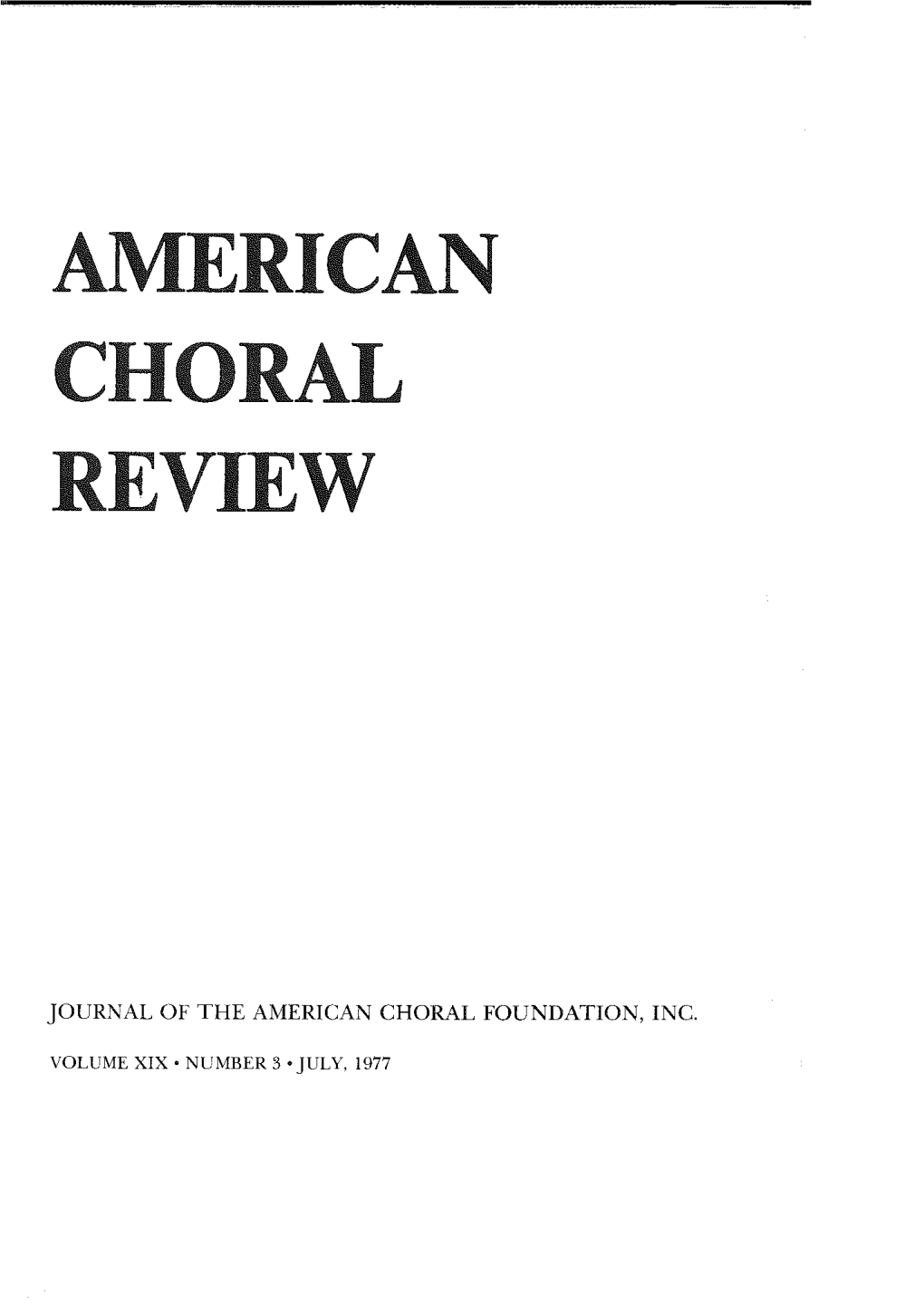 A Eric an Choral Review