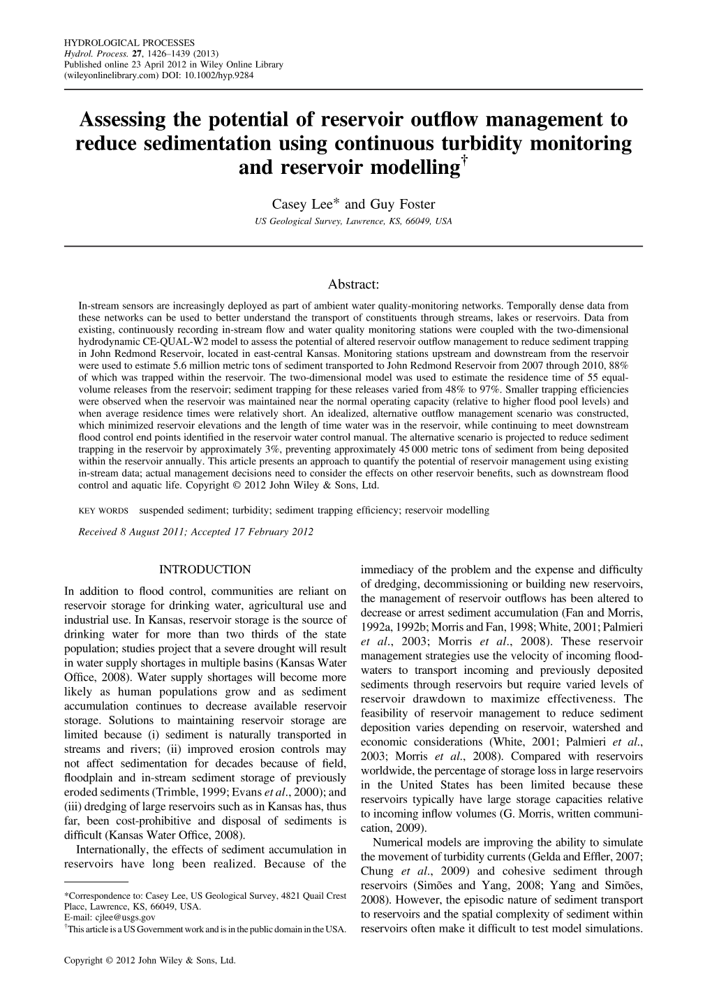 Assessing the Potential of Reservoir Outflow Management to Reduce