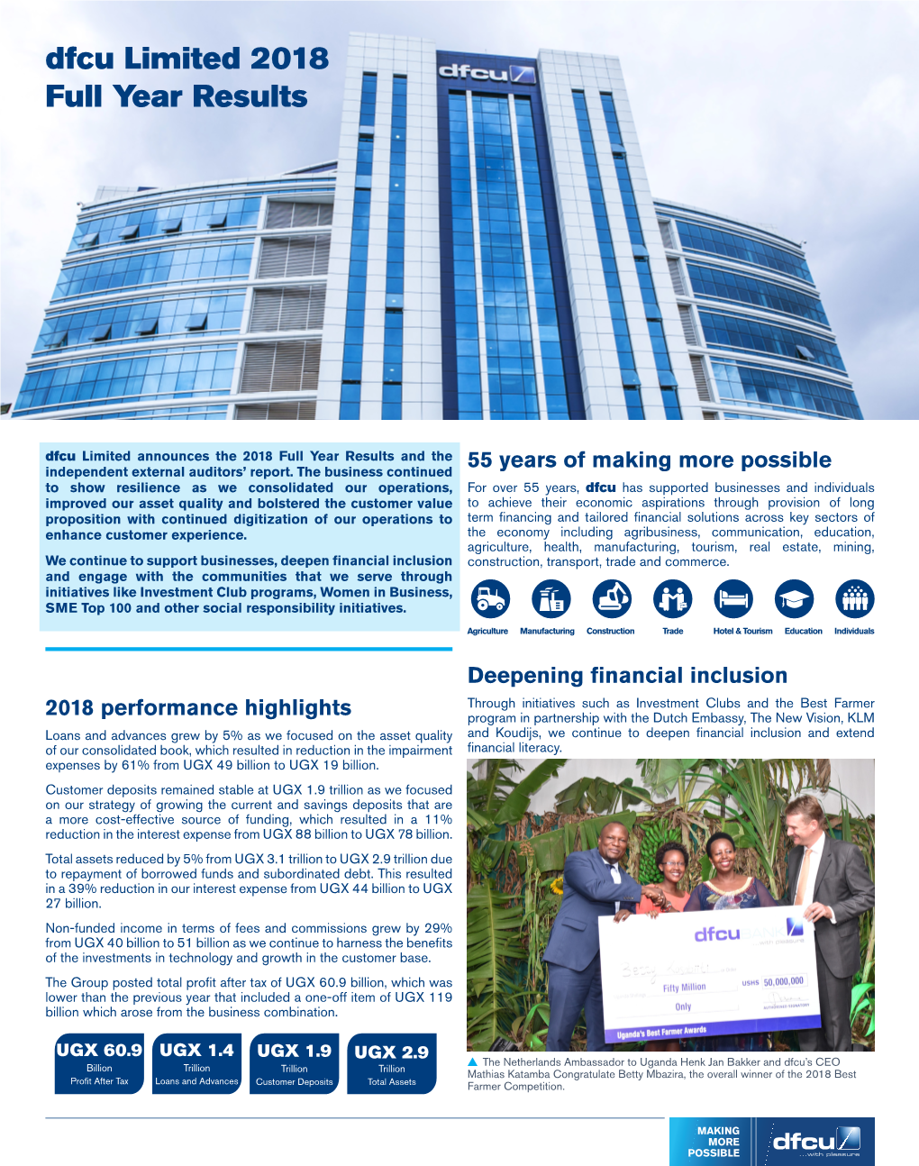 Dfcu Limited 2018 Full Year Results