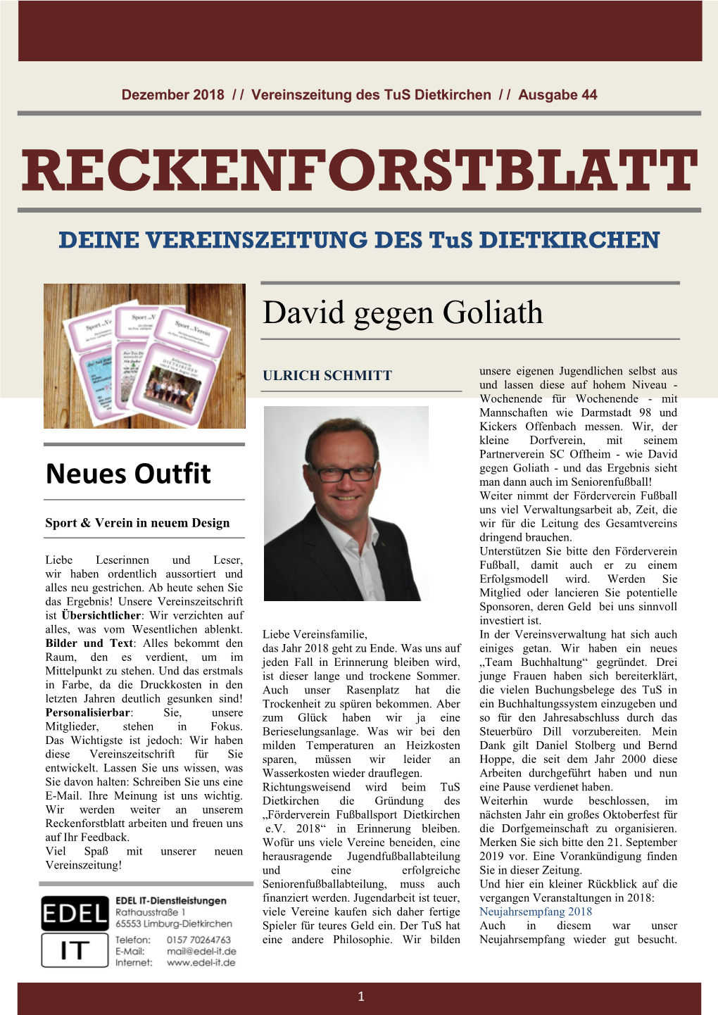 Reckenforstblatt