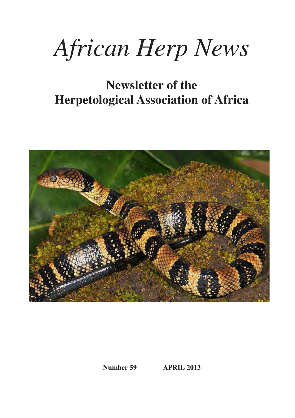 African Herp News