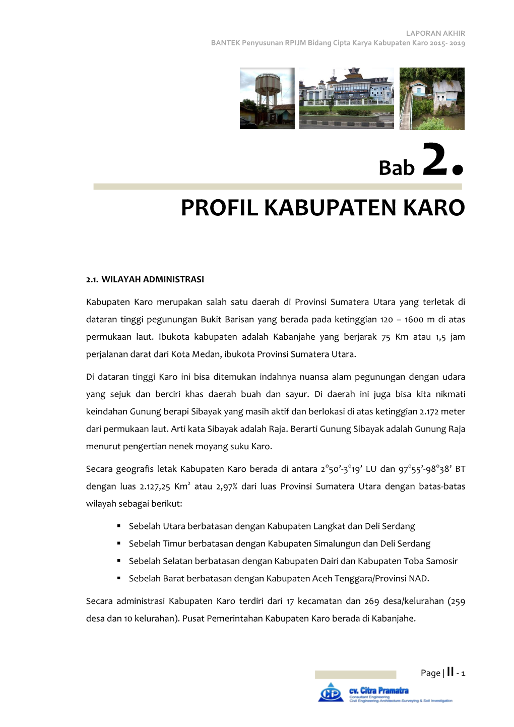 Profil Kabupaten Karo