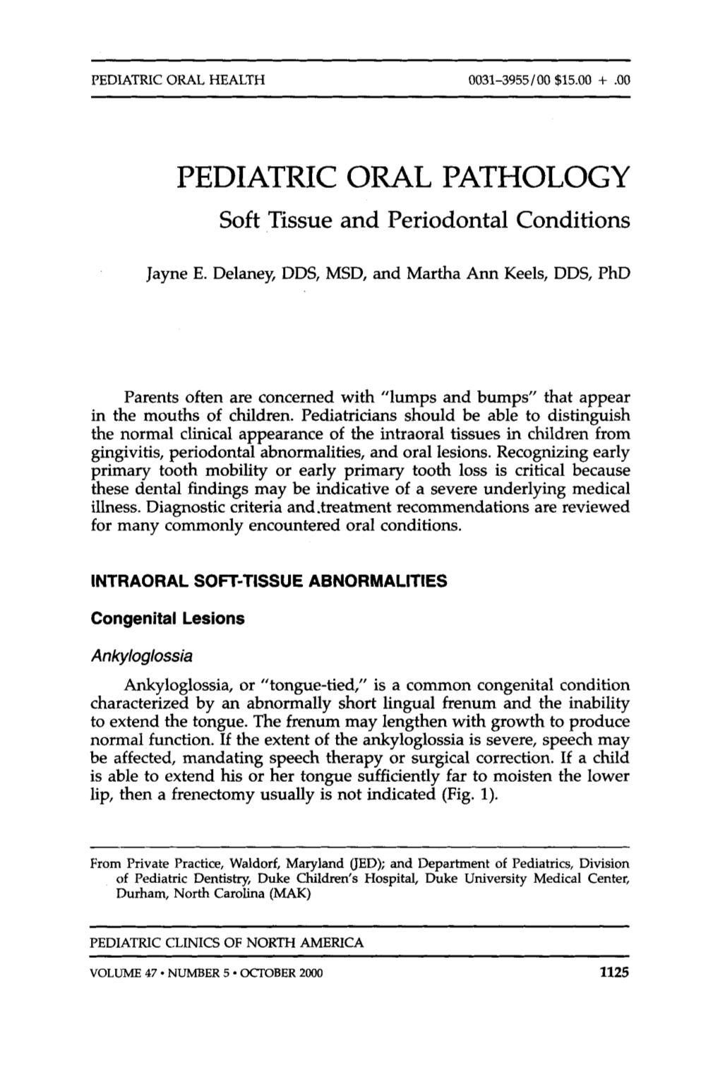 Pediatric Oral Pathology. Soft Tissue and Periodontal Conditions