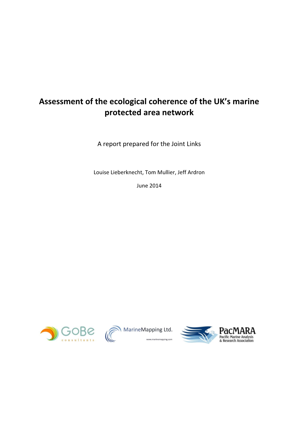 Assessment of the Ecological Coherence of the UK's Marine