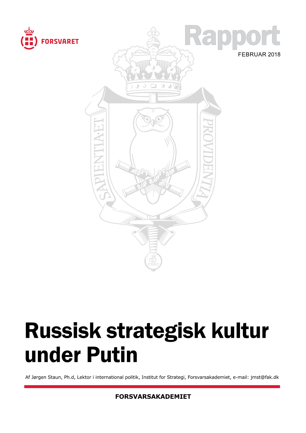 Russisk Strategisk Kultur Under Putin