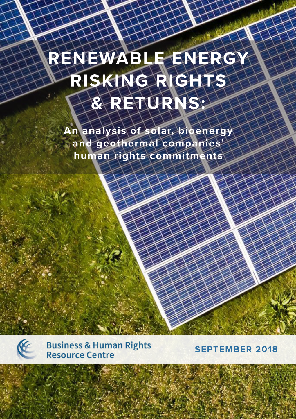 Renewable Energy Risking Rights & Returns