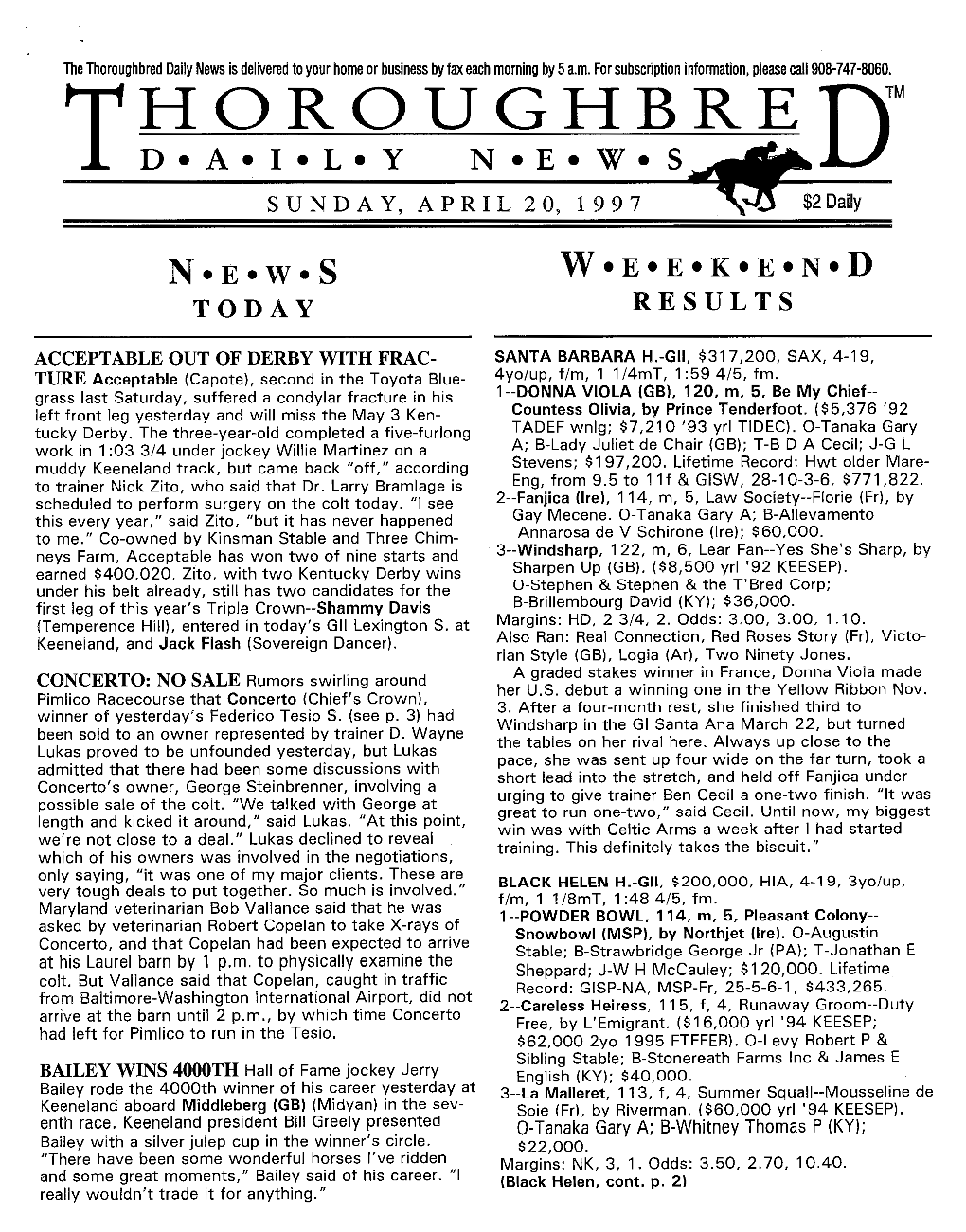 I~~Un~~~Re Dm Sunday, April 20, 1997