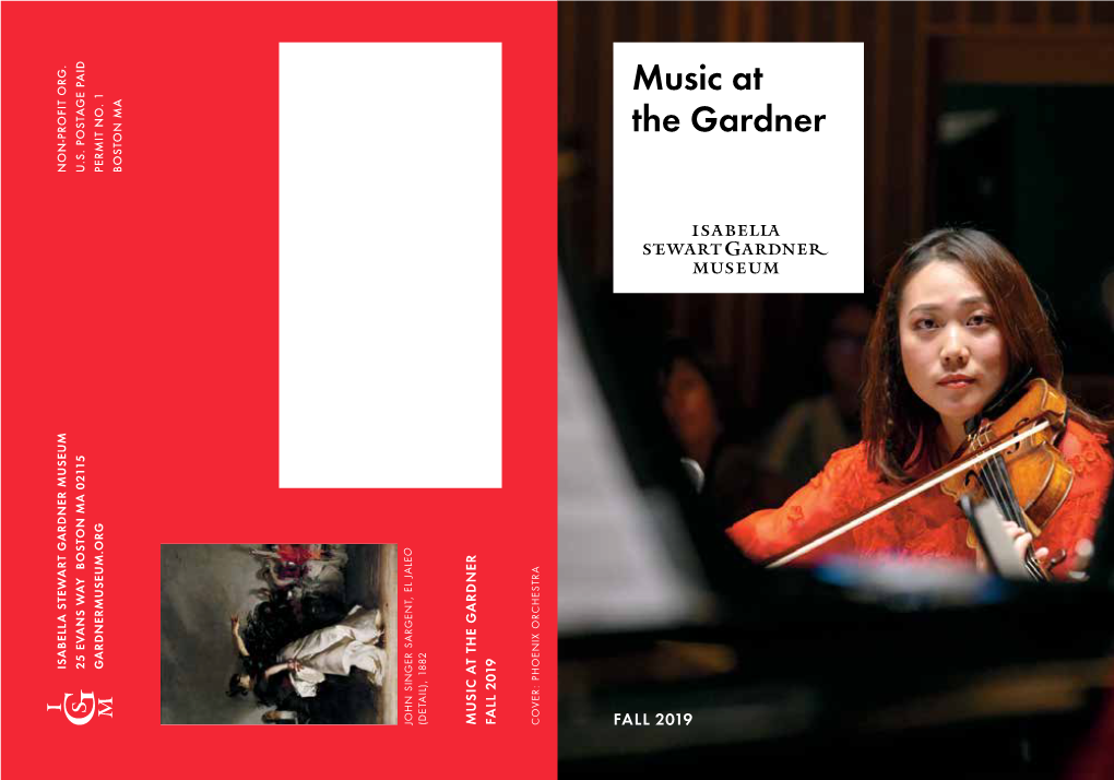 Music at the Gardner Fall 2019