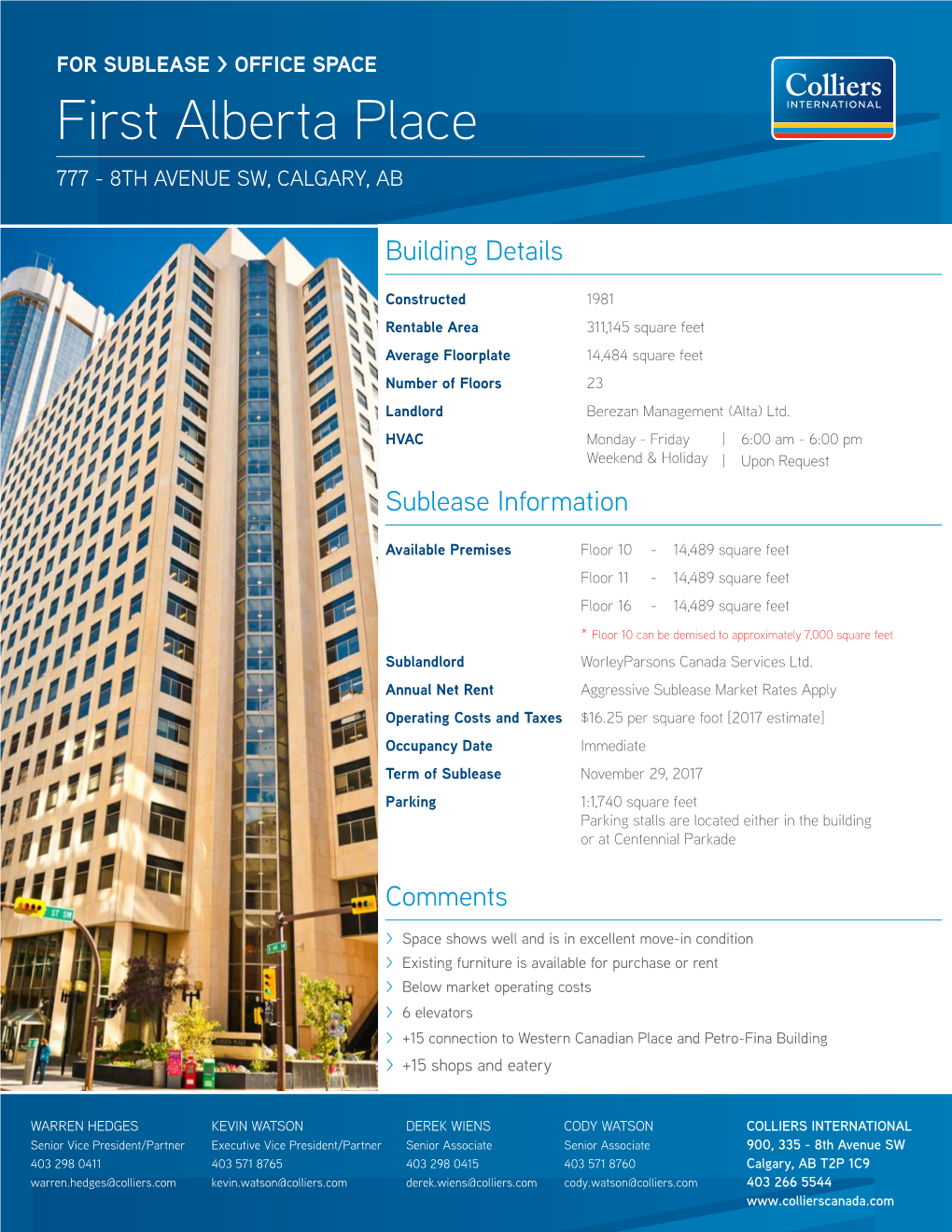 First Alberta Place 777 - 8TH AVENUE SW, CALGARY, AB