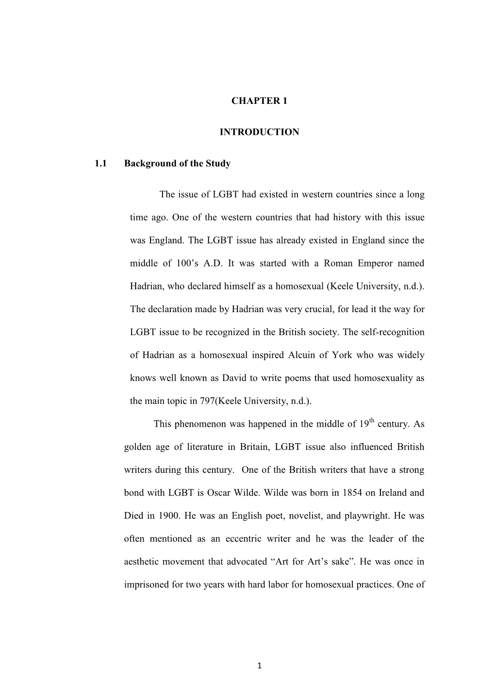 CHAPTER 1 INTRODUCTION 1.1 Background of the Study the Issue