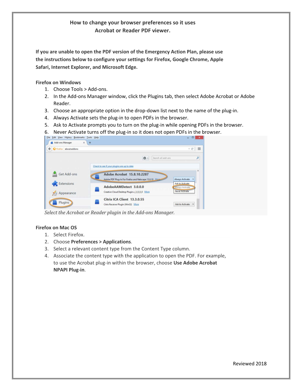 How to Change Your Browser Preferences So It Uses Acrobat Or Reader PDF Viewer