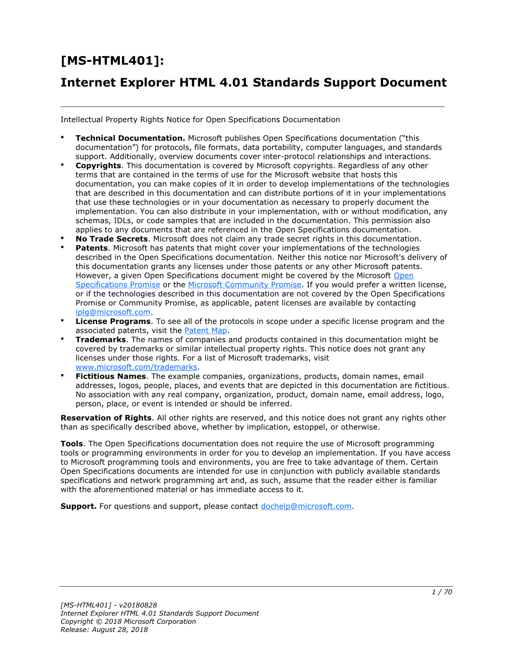 [MS-HTML401]: Internet Explorer HTML 4.01 Standards Support