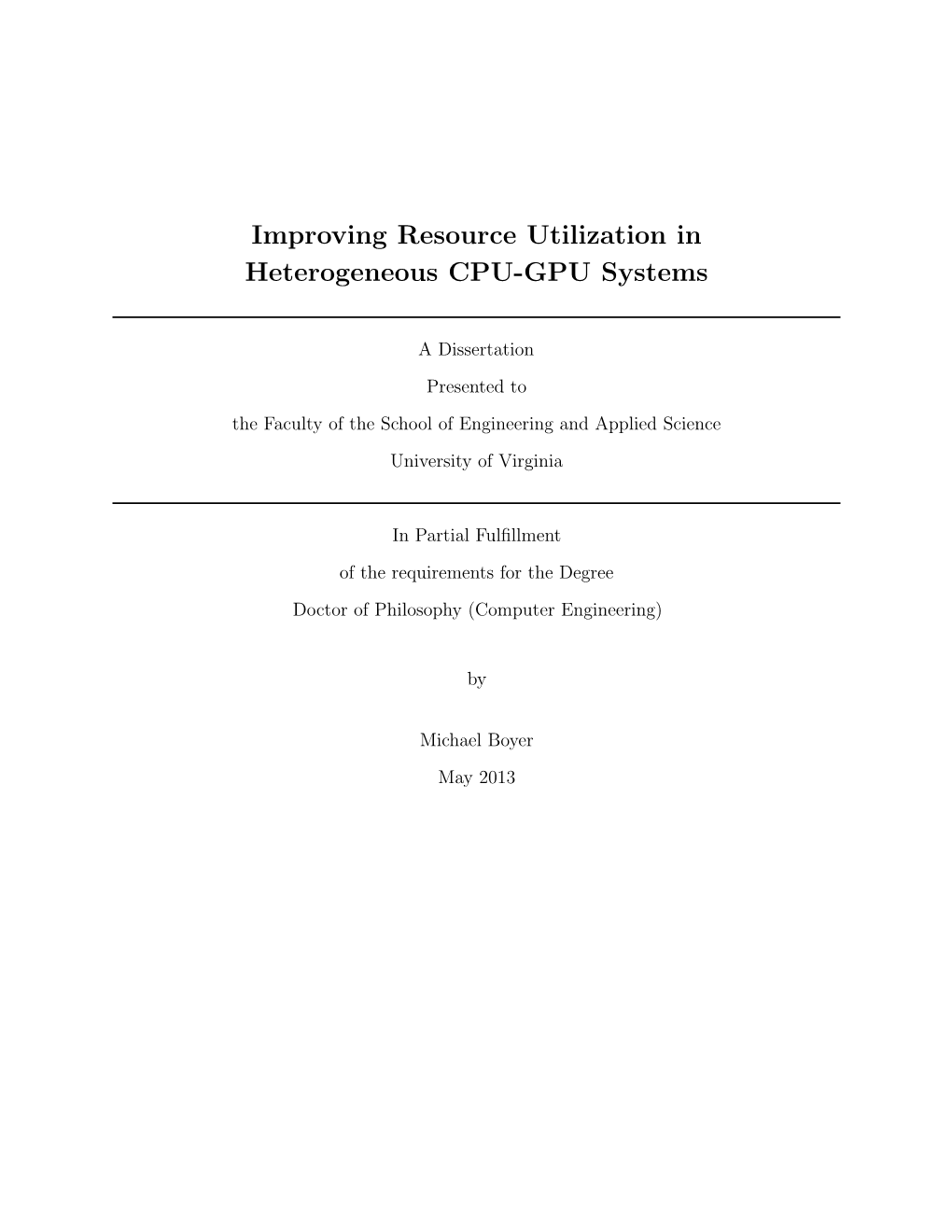 Improving Resource Utilization in Heterogeneous CPU-GPU Systems