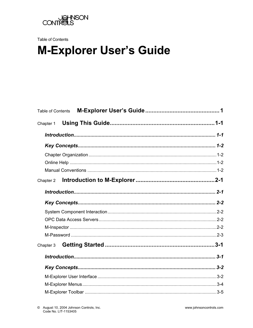 M-Explorer User's Guide