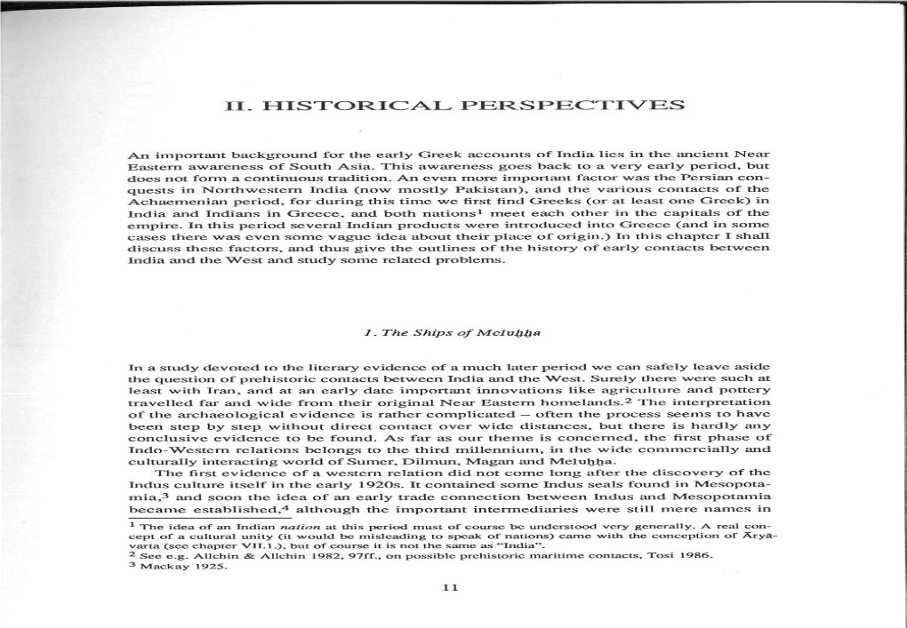 Ii. Historical Perspectives