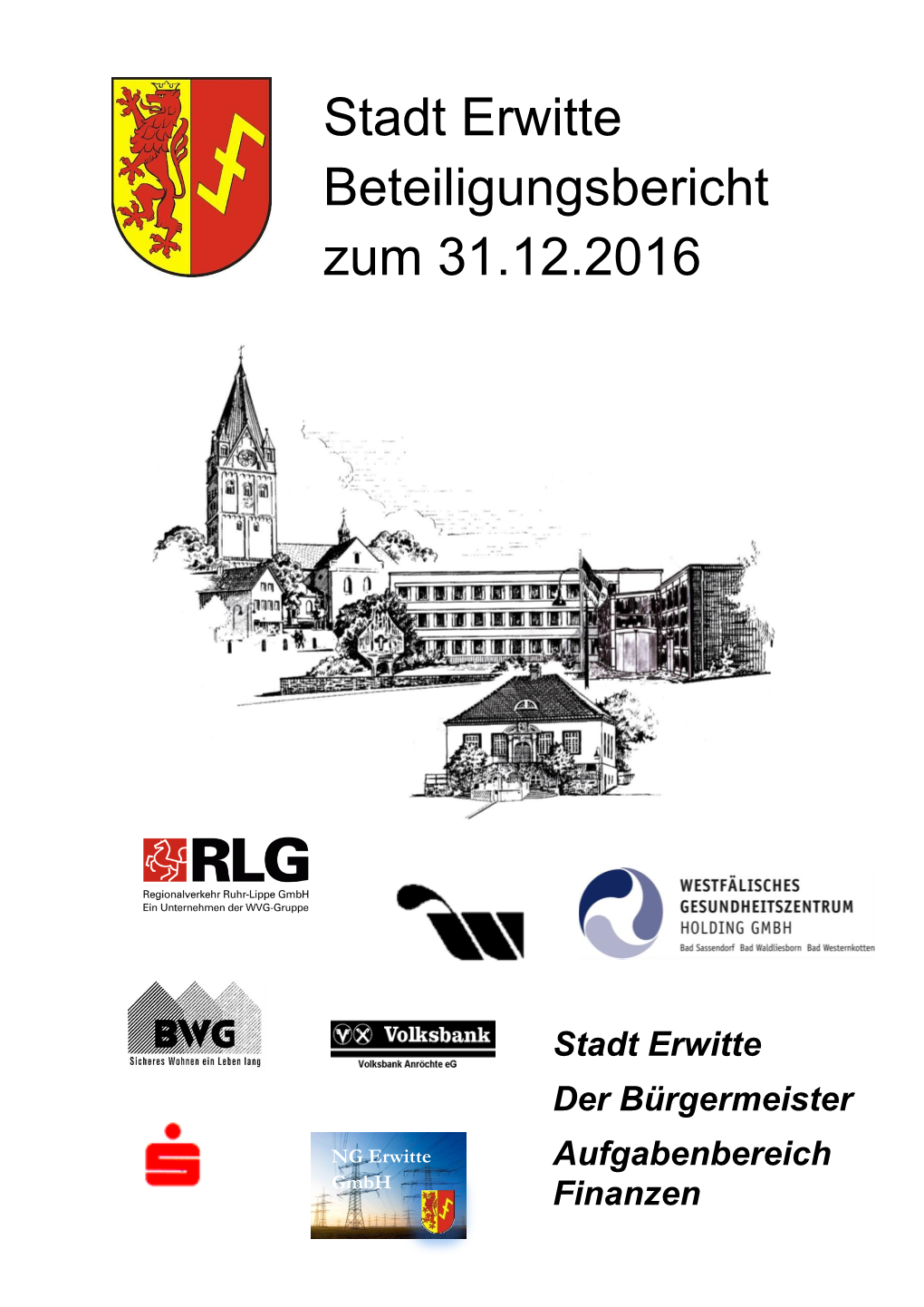 Stadt Erwitte Beteiligungsbericht Zum 31.12.2016