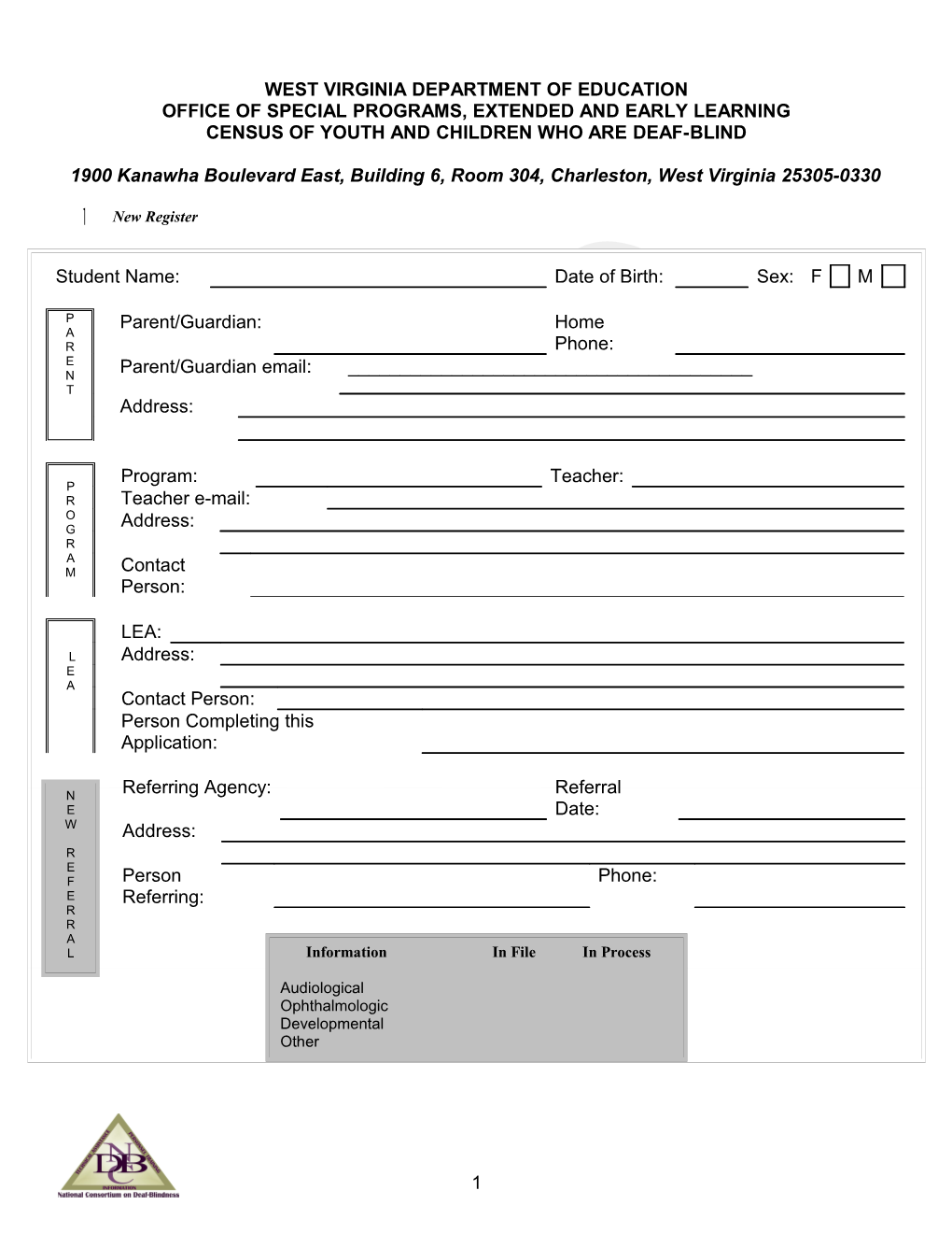 National Deaf-Blind Census