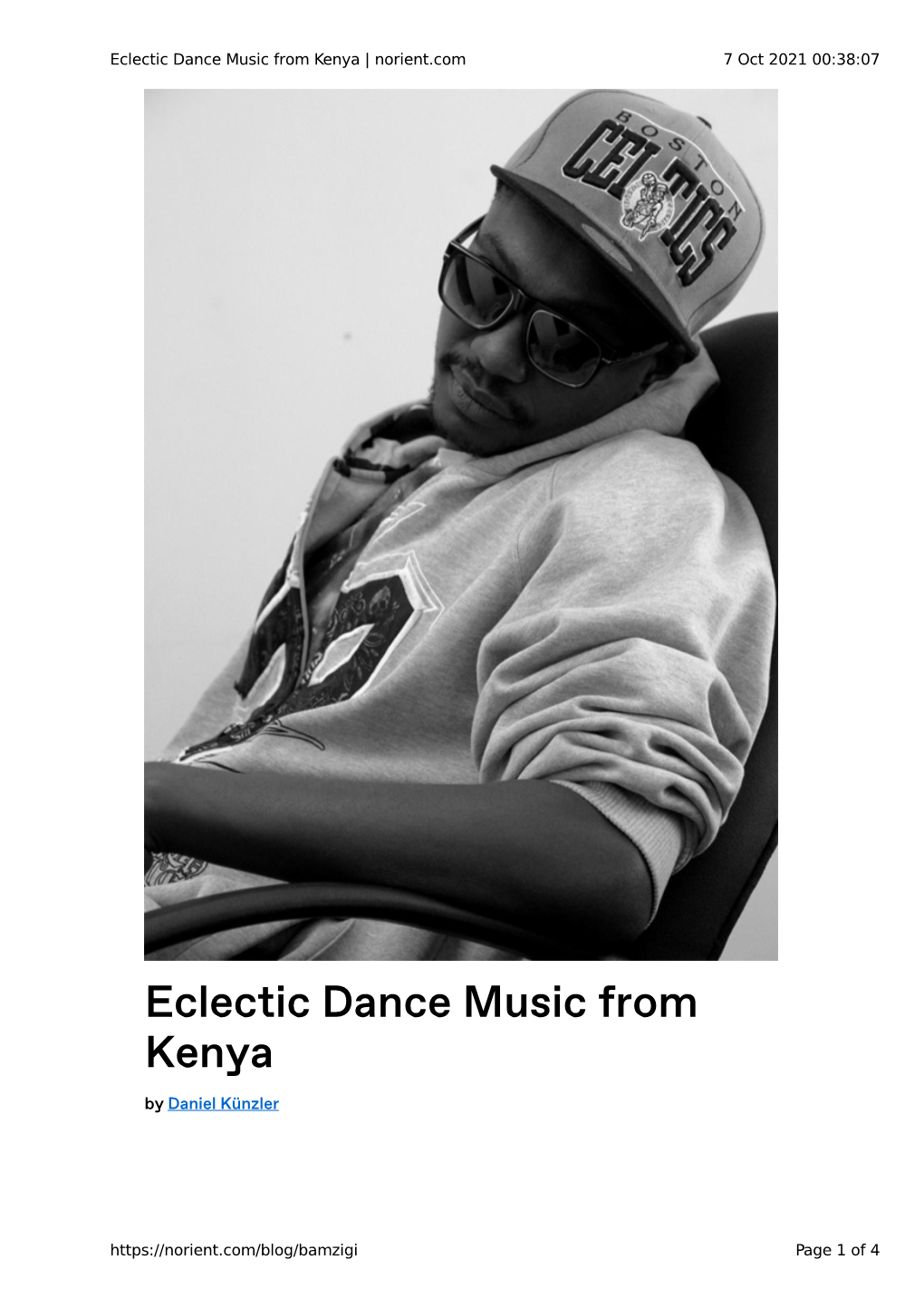 Eclectic Dance Music from Kenya | Norient.Com 7 Oct 2021 00:38:07