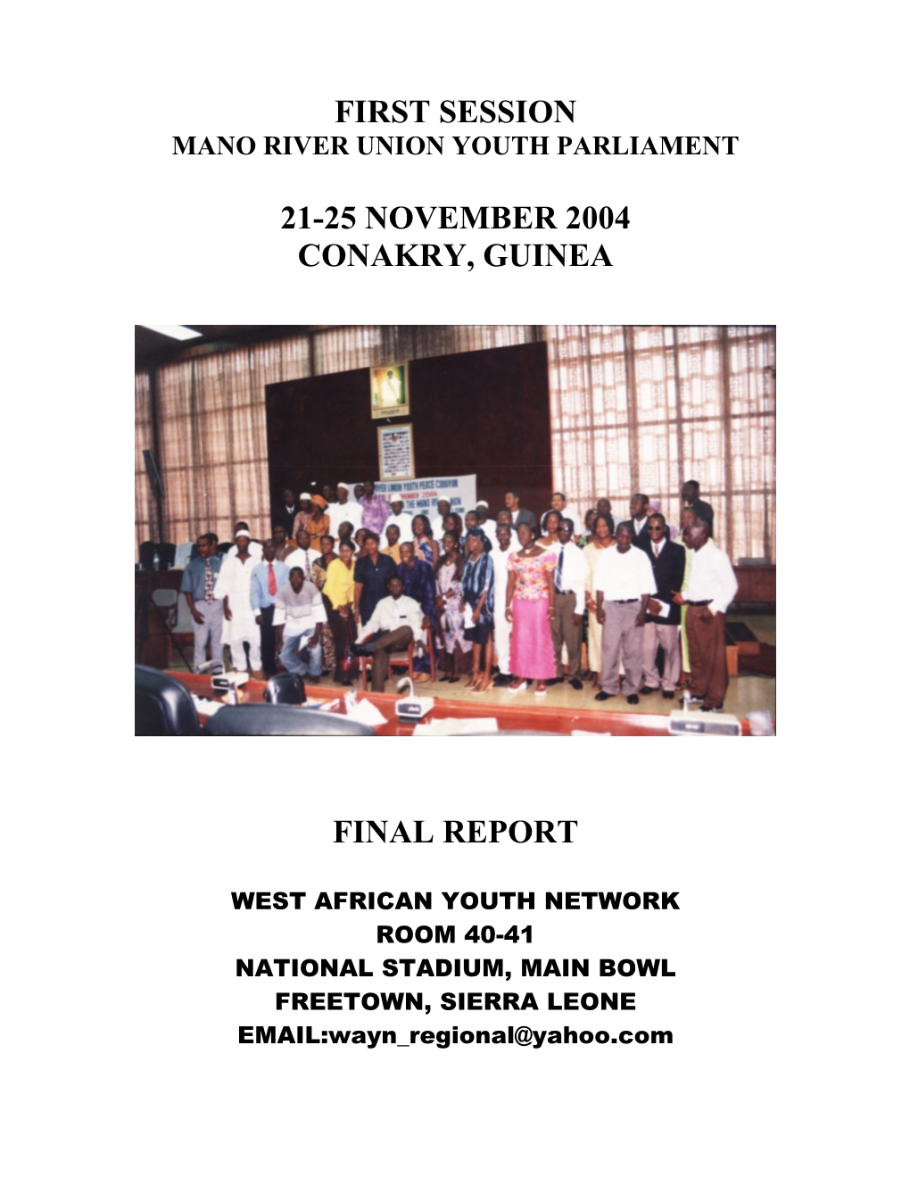 Mano River Union Youth Parliament