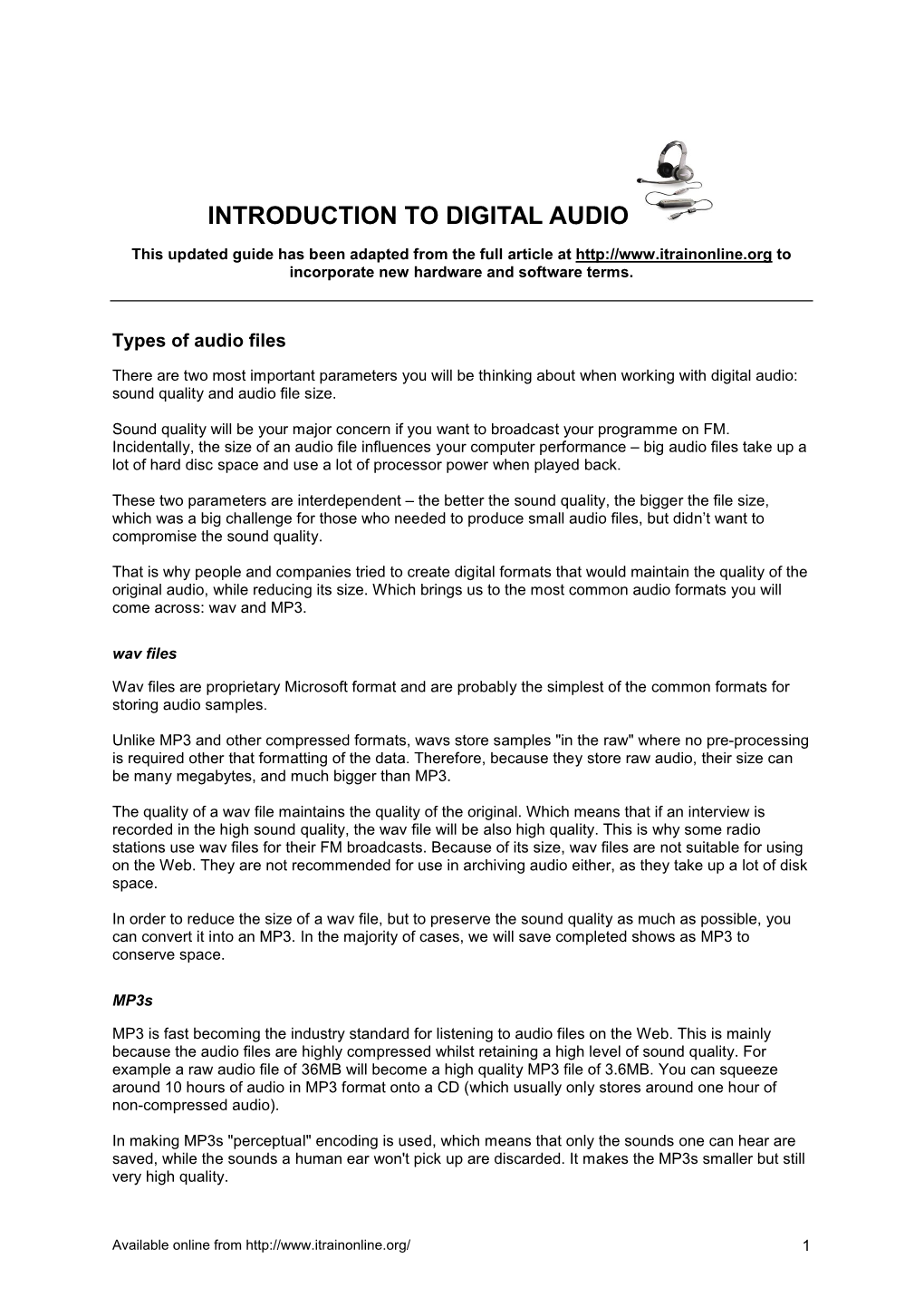 Digital Audio Basics