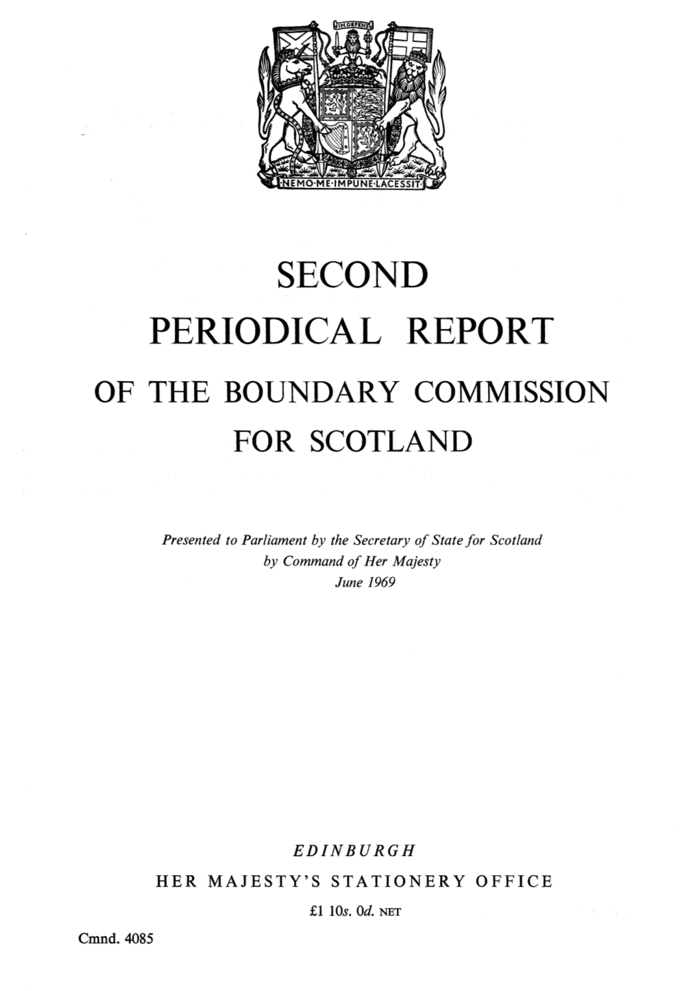 Second Periodical Report of the Boundary Commission for Scotland