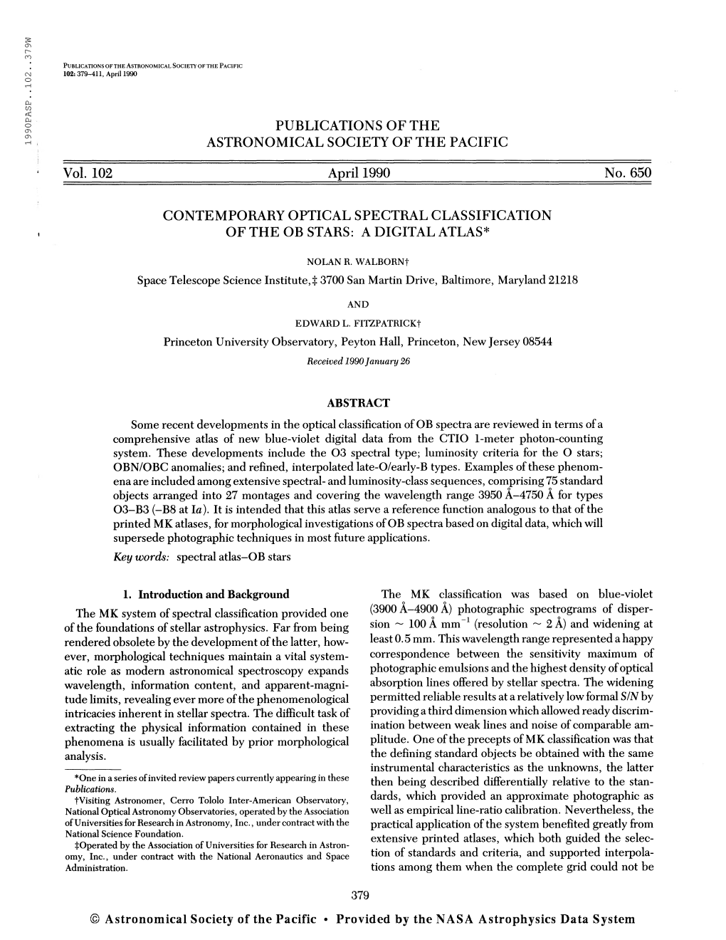 Cr&gt; Γ- ΟΟ [ Publications of the Astronomical Society of the Pacific