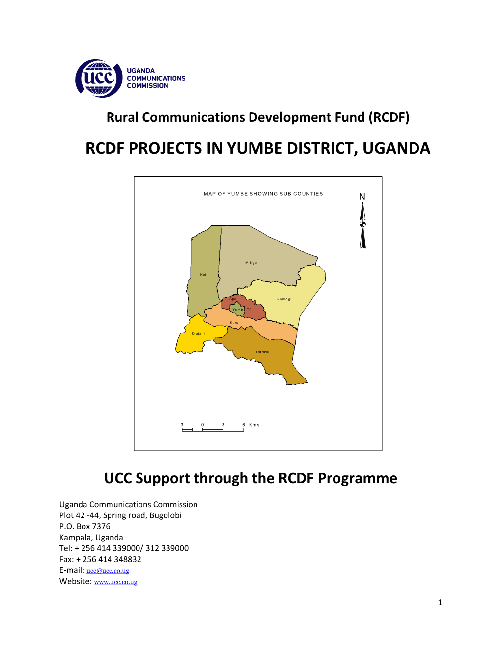 Rcdf Projects in Yumbe District, Uganda