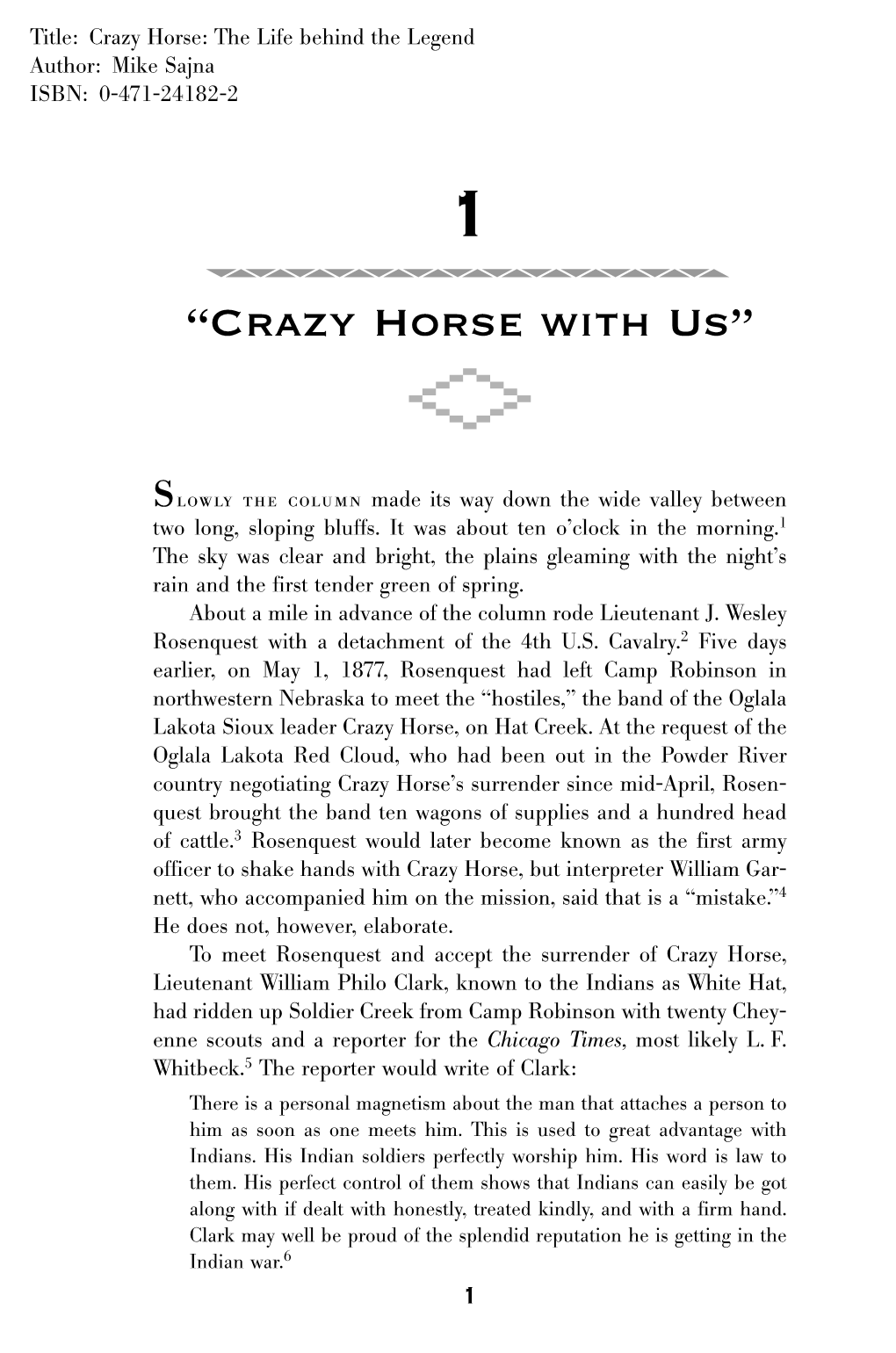 “Crazy Horse with Us”