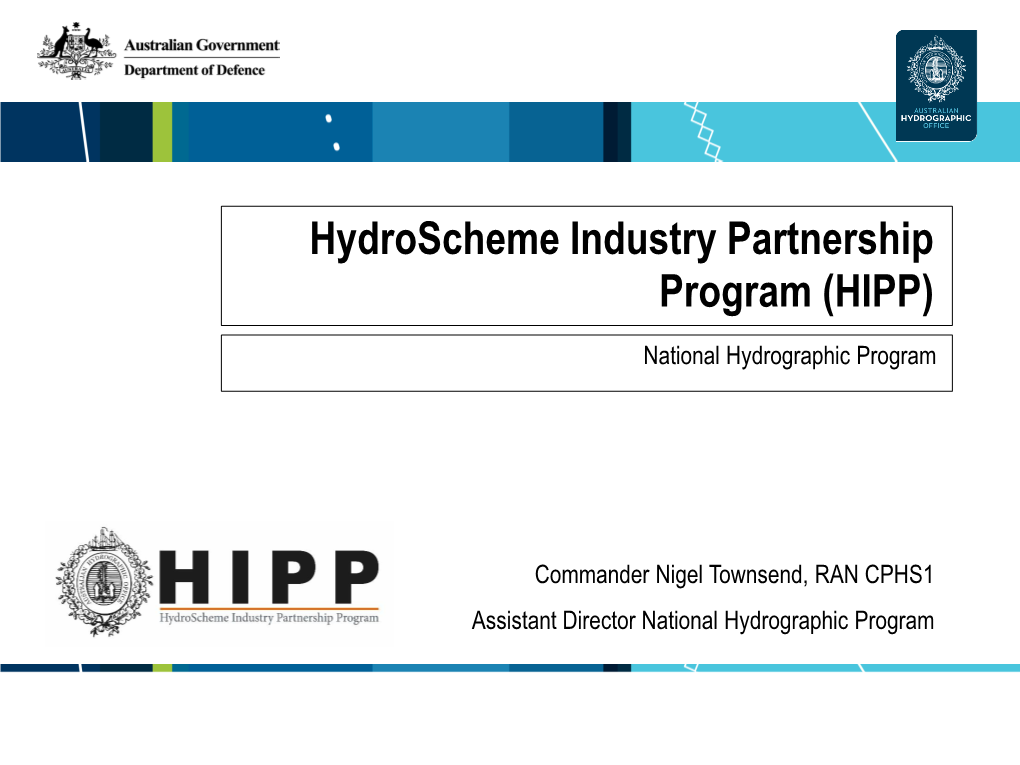 Hydroscheme Industry Partnership Program (HIPP)
