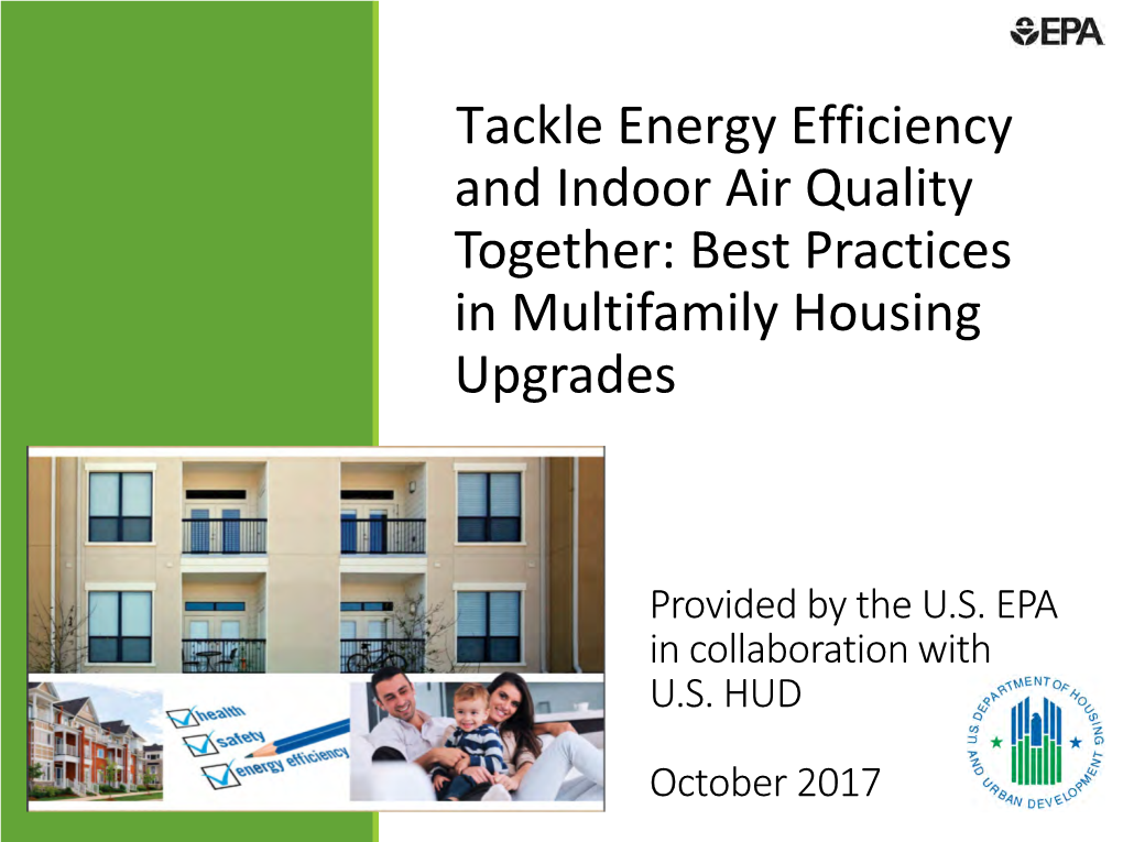 Best Practices in Multifamily Housing Upgrades