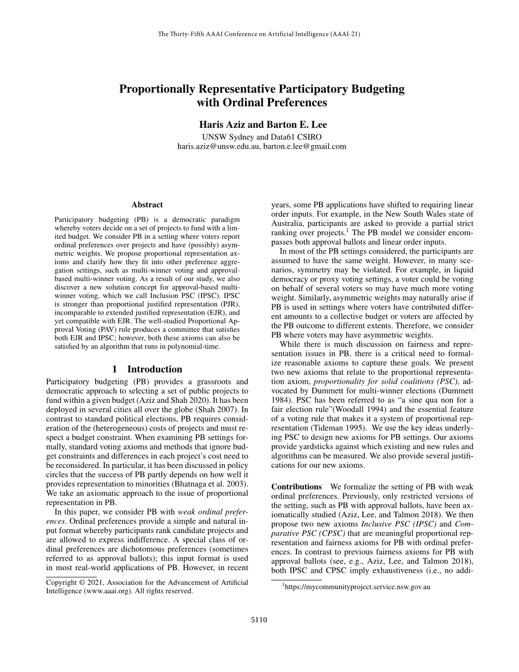 Proportionally Representative Participatory Budgeting with Ordinal Preferences