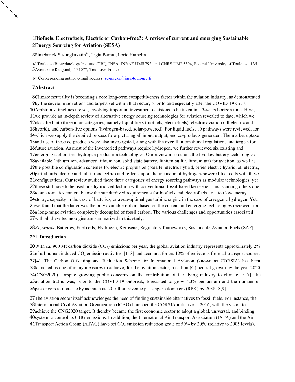 Biofuels, Electrofuels, Electric Or Carbon-Free?: a Review of Current